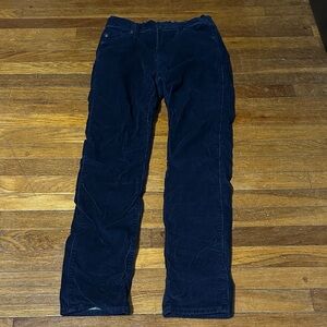 Crewcuts Navy Corduroy Pants with Camouflage Lining, Sz 14